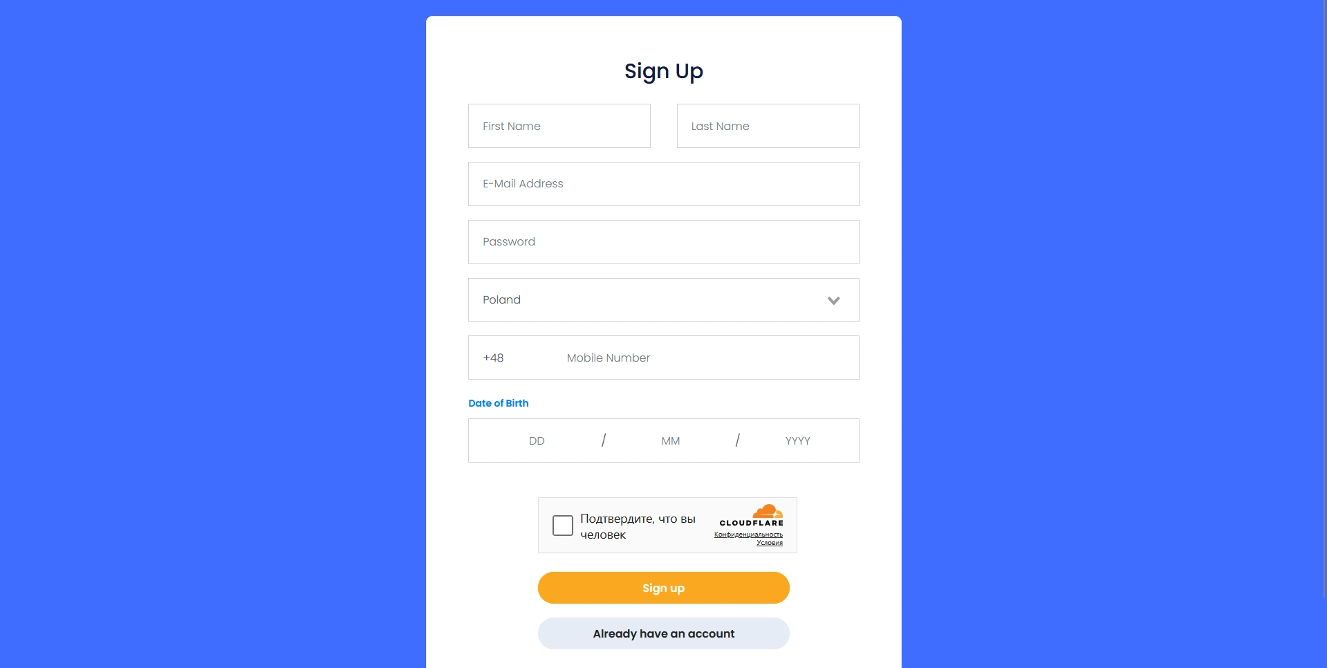 Dream Casino registration